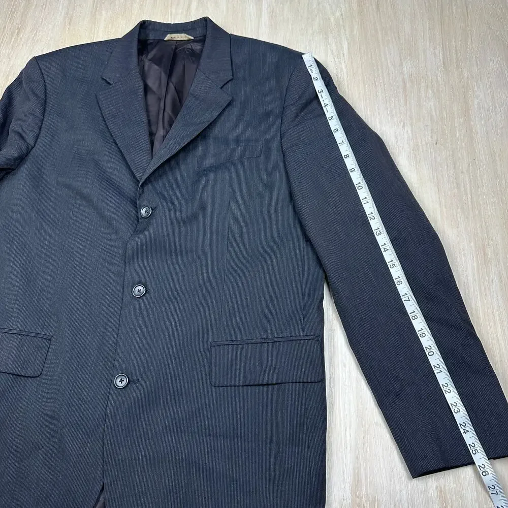 Banana Republic Classic Pinstripe Singe Breasted Notch Lapel Blazer Jacket 44R